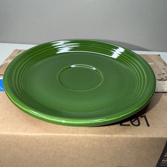 Vintage Fiestaware 6” Forest Green Coffee Cup Saucer Plate – Single Replacement - Picture 4 of 5
